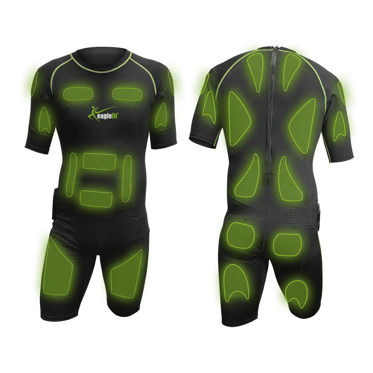 eaglefit PRO EMS wireless dry suit, B-Ware model, featuring 24 electrodes and ergonomic design for muscle stimulation.
