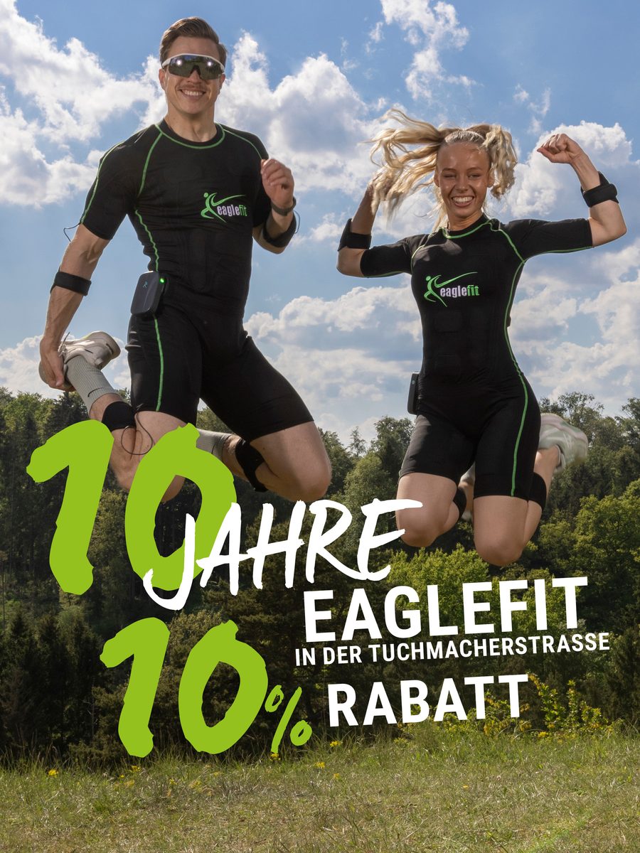 10 Jahre eaglefit in der Tuchmacherstraße – 10 % Rabatt