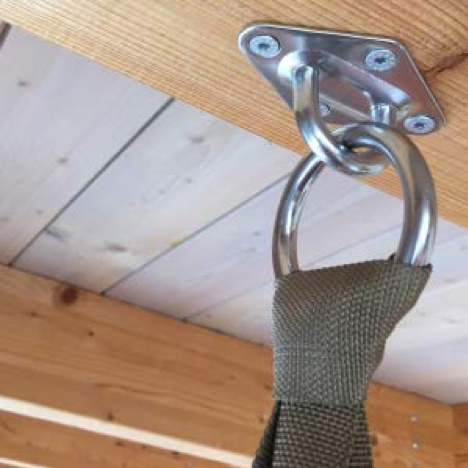 Attachment of the Sling Trainer to the Ceiling Hook